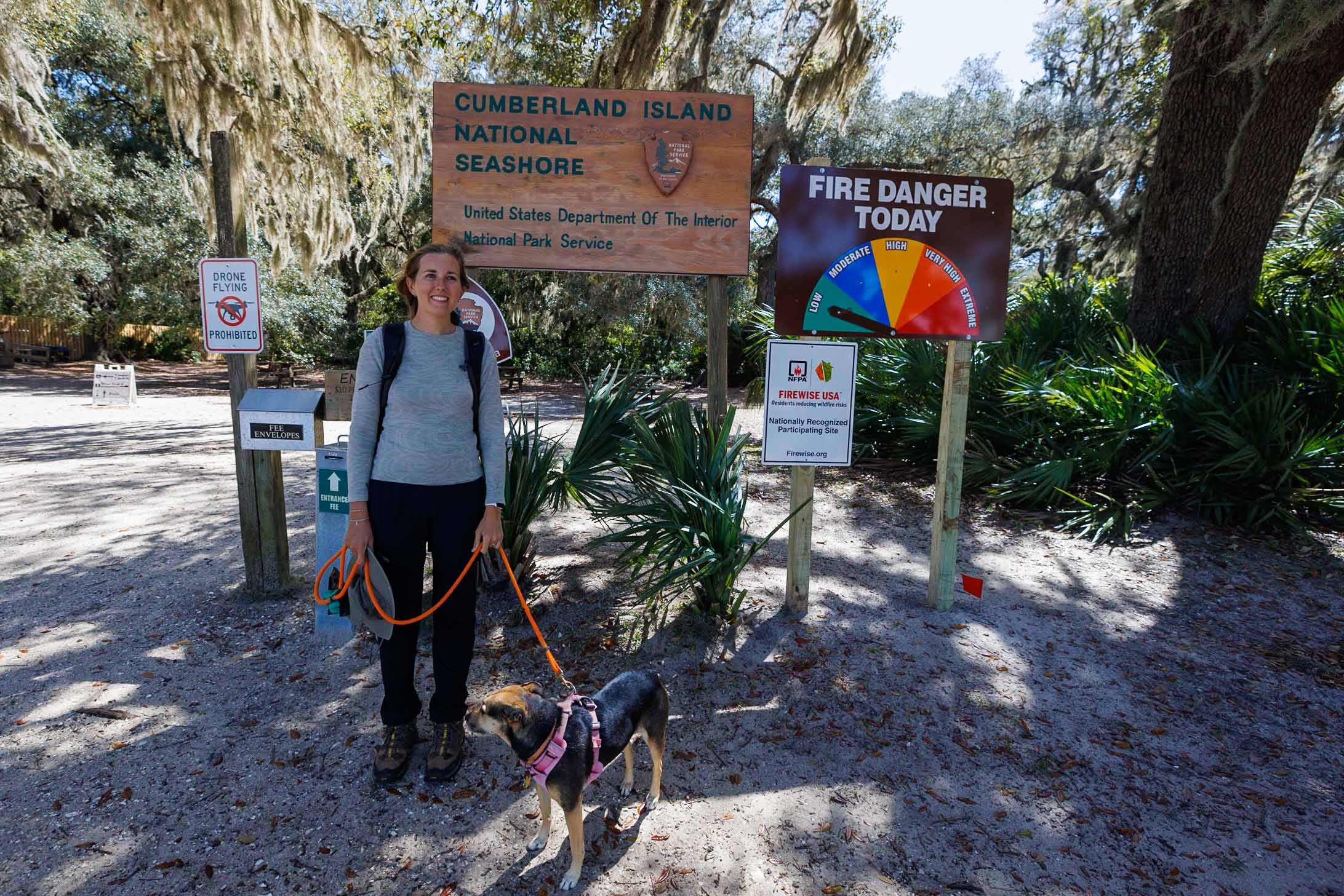 A windy day exploring and learning about Cumberland Island (cruising from St Marys Georgia)