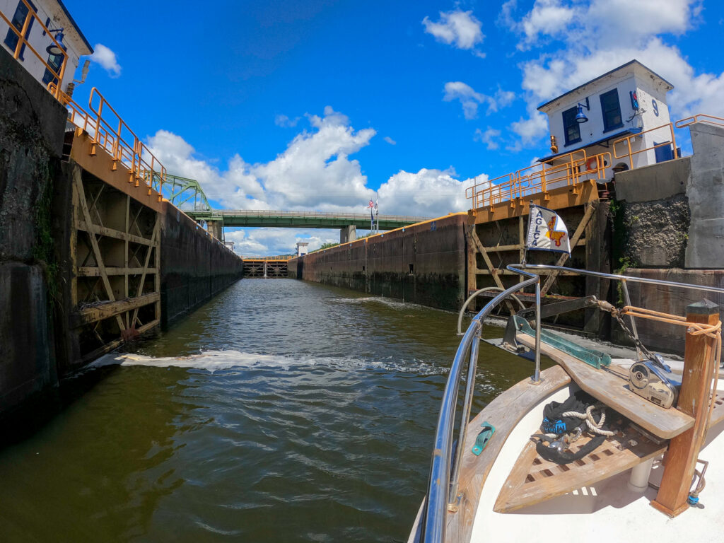 Using what we learned about how to lock a boat in the Erie Canal Lock