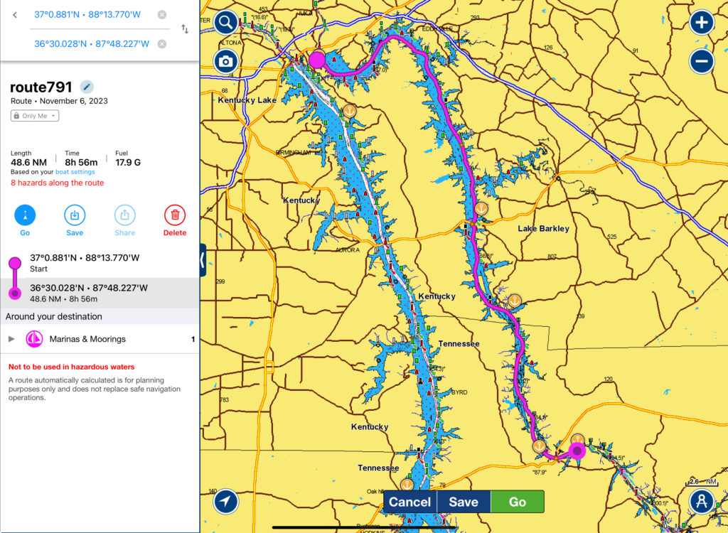 Nashville Side Trip Map