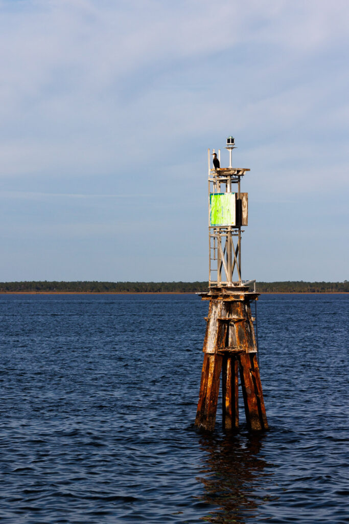 Gulf Crossing vs. Big Bend - Marker outside of Steinhatchee