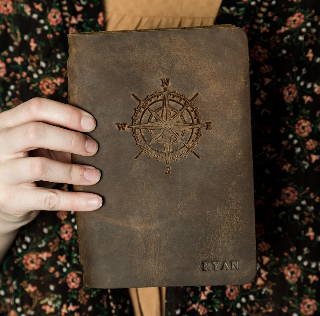 Leather journal, one of the best gift ideas for boaters