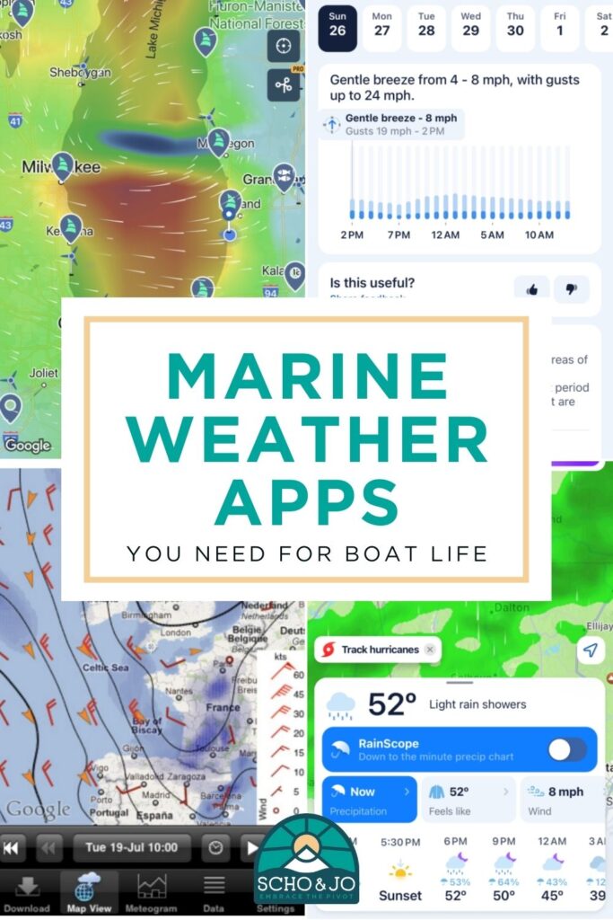 The Best Marine Weather Apps for Boating | Weather Apps | Boat Life | Sailing | Marine Weather Apps for Boat Life | Living on a Boat | Jo and Scho