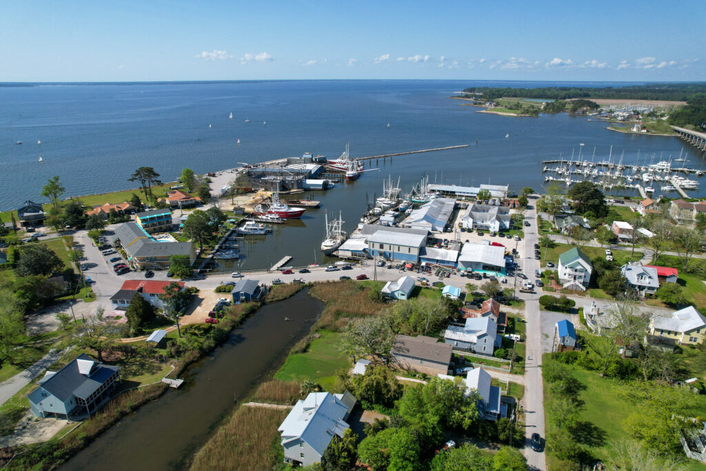 drone down town oriental nc