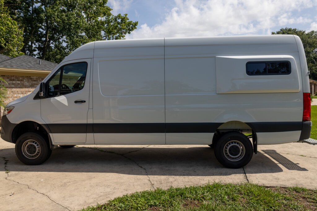 a drivers side view of the van